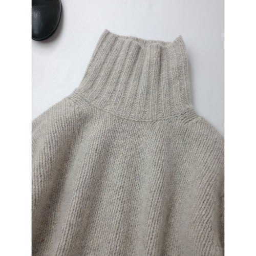 SEASON STYLE LAB シーズンスタイルラボ カシミヤ 100％ タートルネック ニット セーター 長袖 トップス 36  アイボリー (6M＋2480)  【中古】