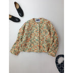 kijinokanosei キジノカノウセイ short jacket -VERKKO- ノーカラー ジャケット クリームイエロー 【中古】