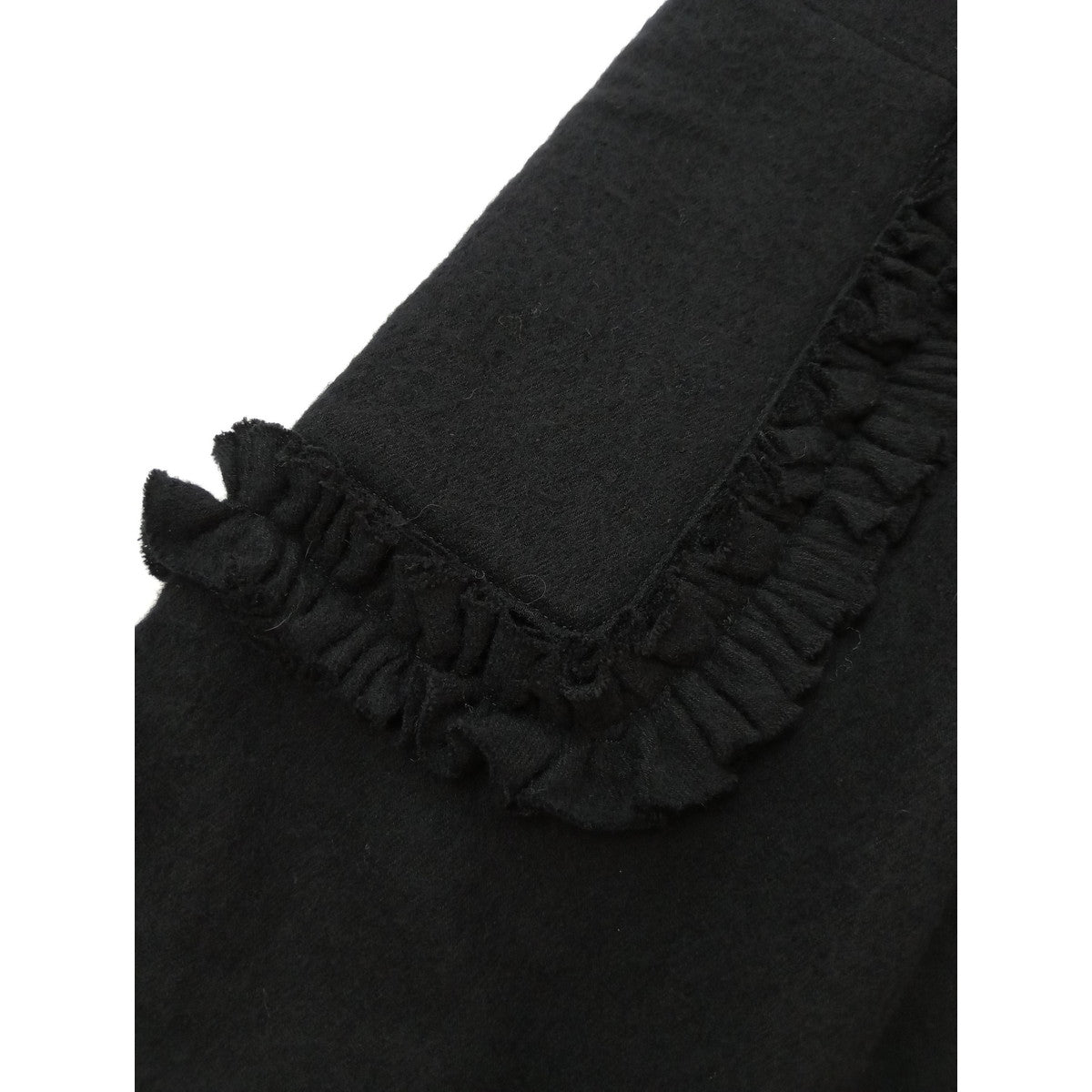 R&D.M.Co- OLDMANS TAILOR オールドマンズテーラー FRILL DECORATION SKIRT フリル デコレーション ロングスカート 黒 ブラック (6M＋2484)【中古】
