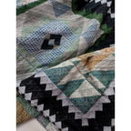 ASEEDONCLOUD アシードンクラウド Tree carol skirt Mosaic quilt print キルトパッチワーク柄 ロングスカート マルチカラー  【中古】