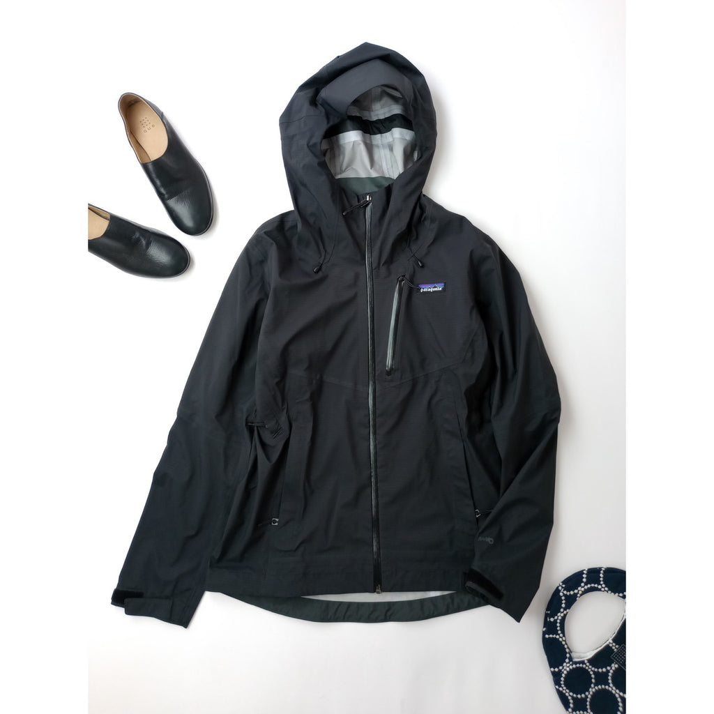 Patagonia パタゴニア ウィメンズ・グラナイト・クレスト・レイン・ジャケット  S 黒 ブラック  【中古】