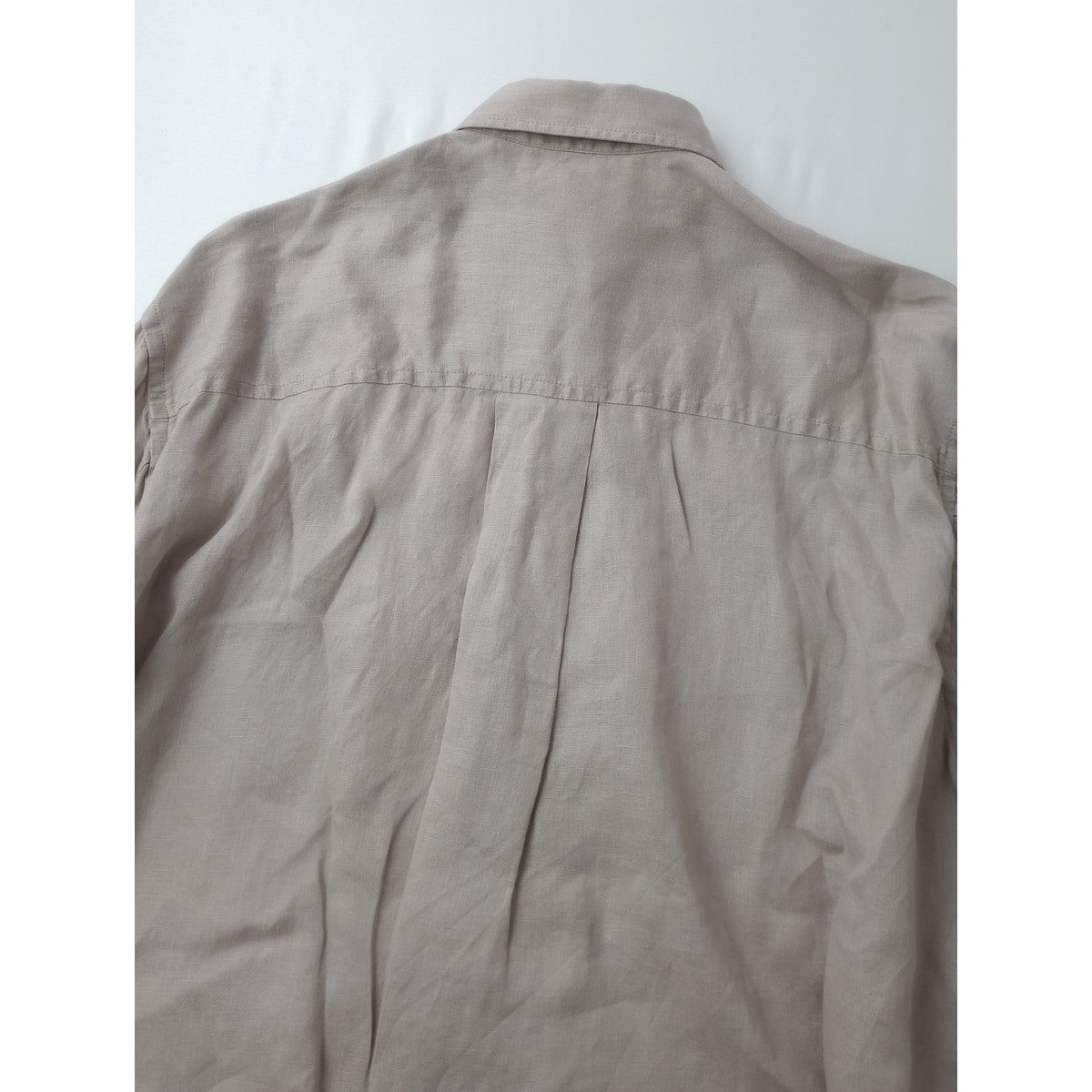25SS Whim Gazette ウィム ガゼット リネン キャンバスシャツ  ベージュ 【中古】