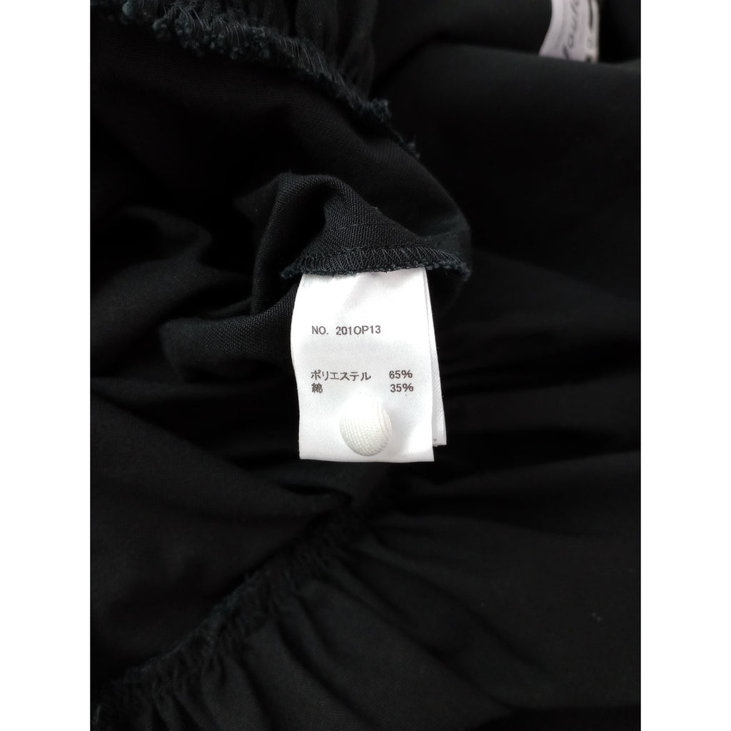 foufou フーフー【THE DRESS #22】bicolor one piece バイカラーワンピース 黒 ブラック 白 0  【中古】