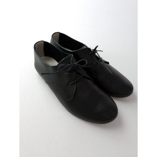 ramble dance ランブルダンス シュリンクレザーシューズ 靴 黒 ブラック 【中古】