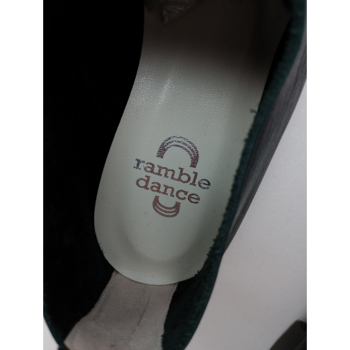 ramble dance ランブルダンス シュリンクレザーシューズ 靴 黒 ブラック 【中古】