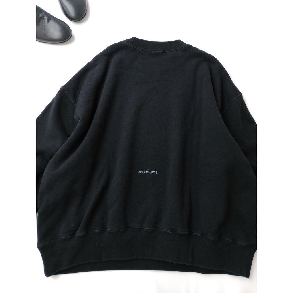 Plage プラージュ Moraesajang SWEAT クルーネック スウェット トレーナー トップス 黒 ブラック 【中古】