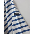 SAINT JAMES セントジェームス オーバーサイズ ボーダー バスクシャツ 白 ブルー 【中古】