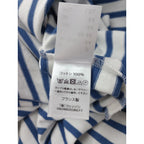 SAINT JAMES セントジェームス オーバーサイズ ボーダー バスクシャツ 白 ブルー 【中古】