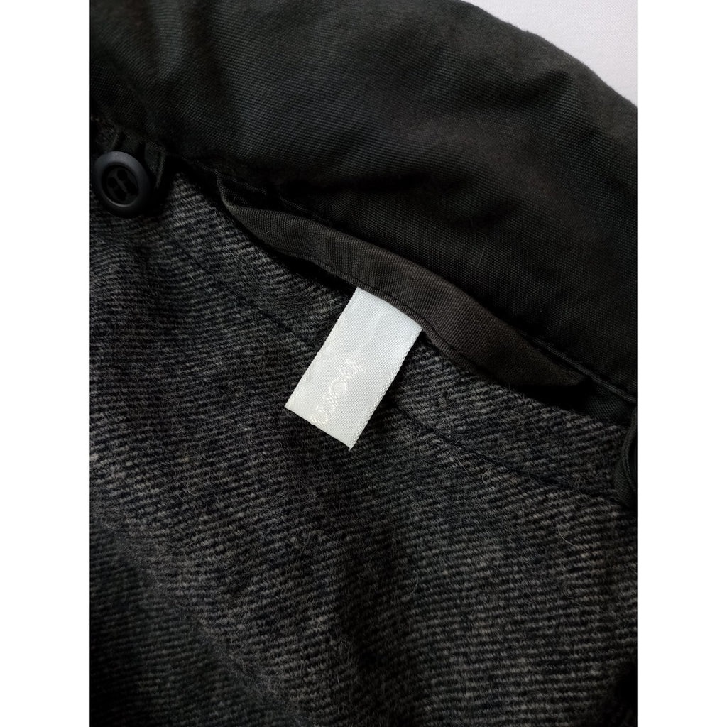 homspun ホームスパン コットンウェザー ステンカラーコート ライナー付き  くすみダークブラウン F   【中古】