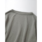 maillot マイヨ Loose Weekend Long Tee ルーズウィークエンド ロング Tee  エルボーパッチ  長袖 カットソー トップス カーキ 0 【中古】