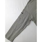 maillot マイヨ Loose Weekend Long Tee ルーズウィークエンド ロング Tee  エルボーパッチ  長袖 カットソー トップス カーキ 0 【中古】