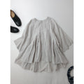 pub ピューブ Silk Cotton Lawn Tuck Blouse シルク コットン タック ブラウス トップス ライトグレー 【中古】