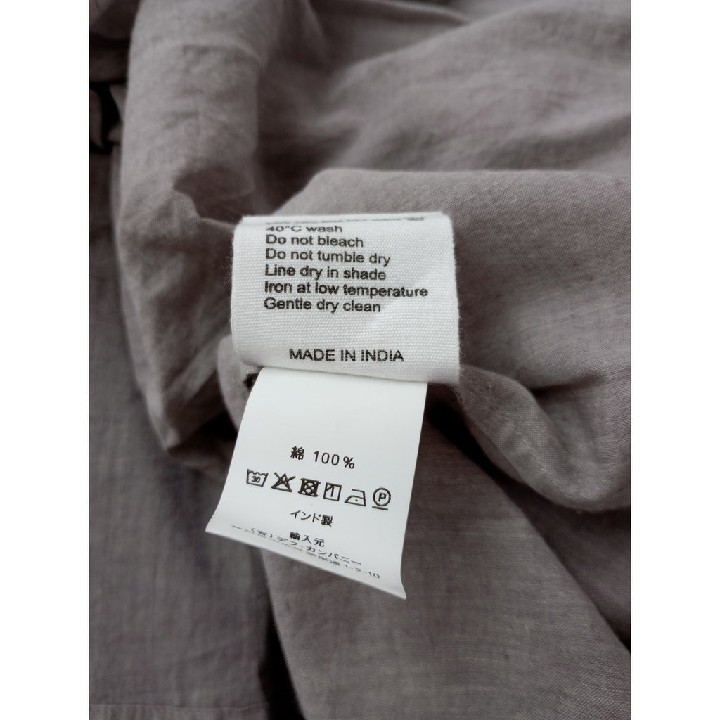 新品 Khadi & Co. カディアンドコー SARA サラ スキッパーギャザーブラウス ライトグレー  S