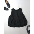 新品 ne Quittez pas ヌキテパ Cotton Organza Balloon Top コットン オーガンザ バルーン ノースリーブ トップス 黒 ブラック