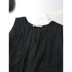 新品 ne Quittez pas ヌキテパ Cotton Organza Balloon Top コットン オーガンザ バルーン ノースリーブ トップス 黒 ブラック