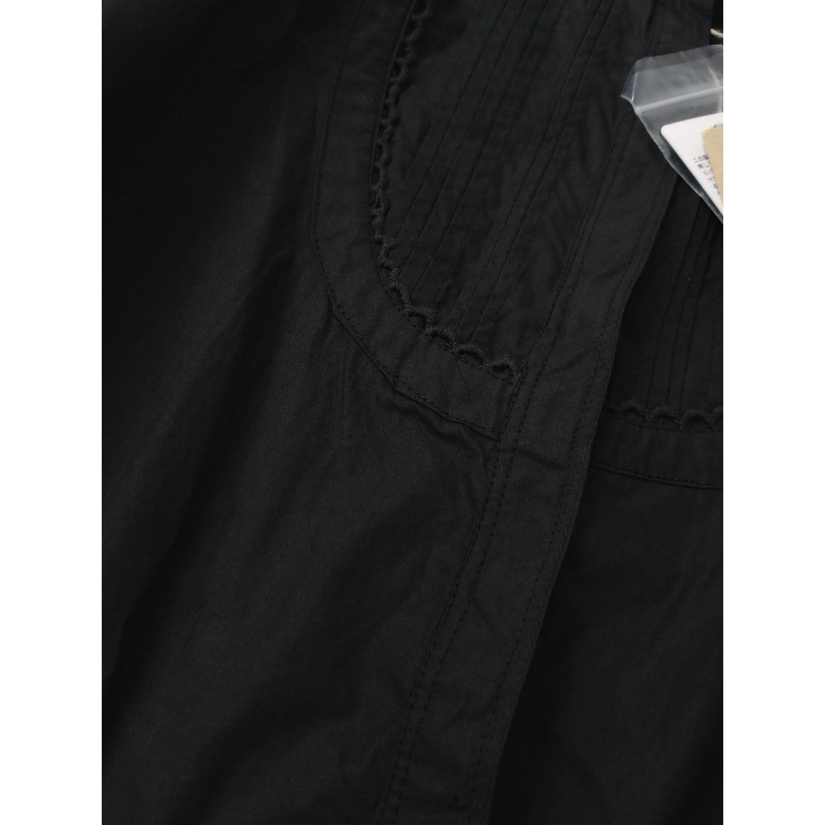 新品 Curensology カレンソロジー コットンレース サロペット オールインワン パンツ 黒 ブラック 【中古】