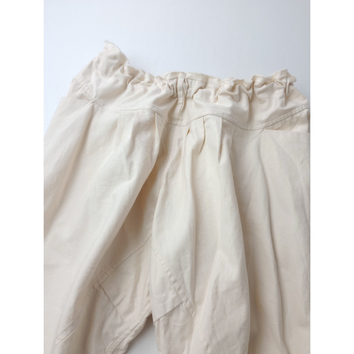 えみおわす  太チュリダー  オーガニック  コットン  パンツ 生成り 【中古】