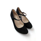 repetto レペット ストラップ スエード ヒール パンプス メリージェーン 靴 黒 ブラック 36 【中古】