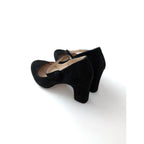 repetto レペット ストラップ スエード ヒール パンプス メリージェーン 靴 黒 ブラック 36 【中古】