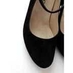 repetto レペット ストラップ スエード ヒール パンプス メリージェーン 靴 黒 ブラック 36 【中古】