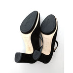 repetto レペット ストラップ スエード ヒール パンプス メリージェーン 靴 黒 ブラック 36 【中古】