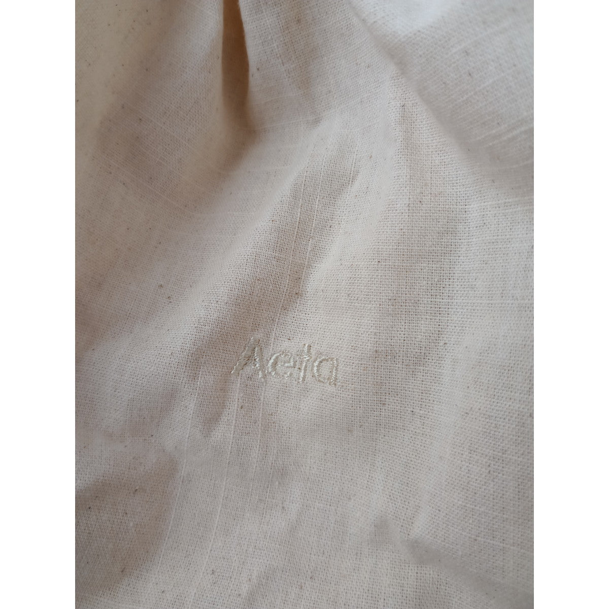Aeta アエタ KG FRUITS BASKET フルーツバスケット レザー ハンドバッグ 白  【中古】
