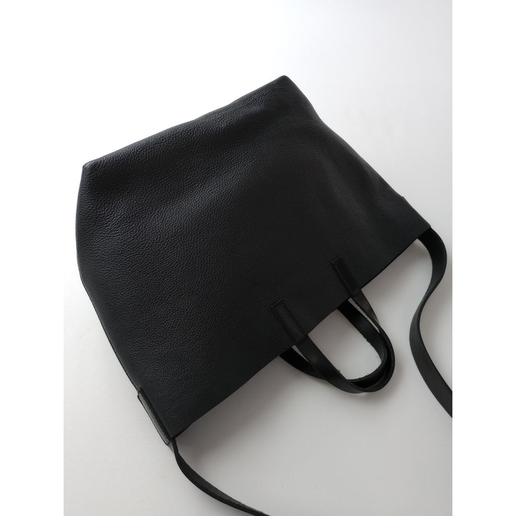 Aeta アエタ 2way shoulder tote bag レザー トートバッグ ショルダー 黒 ブラック 【中古】