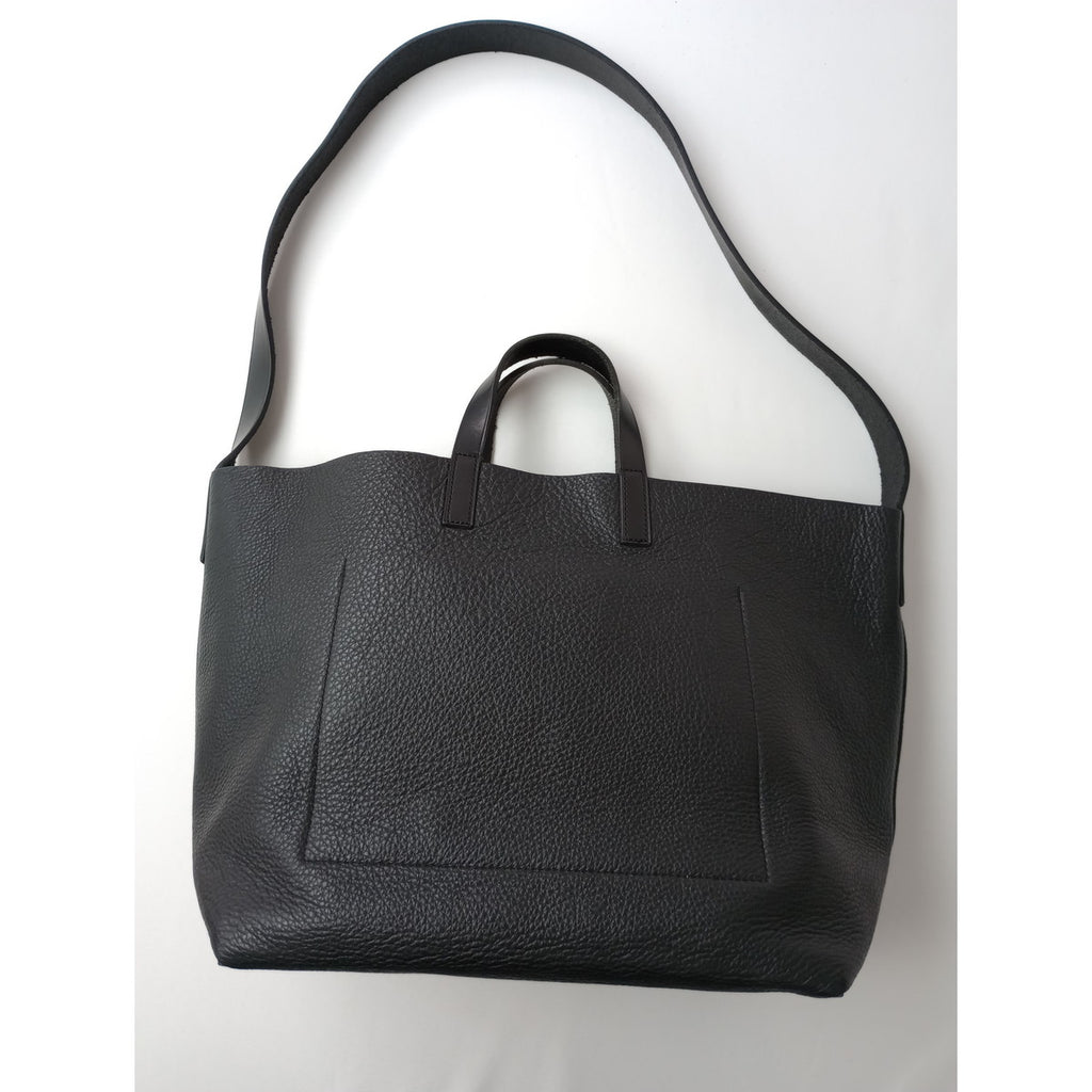 Aeta アエタ 2way shoulder tote bag レザー トートバッグ ショルダー 黒 ブラック 【中古】