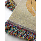 bfgf  LA アーティスト  Lilian Martinez WWA Mini Horizontal Mini Blanket  フリンジ ブランケット  マルチカラー【中古】
