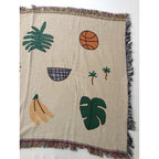 bfgf  LA アーティスト  Lilian Martinez WWA Mini Horizontal Mini Blanket  フリンジ ブランケット  マルチカラー【中古】