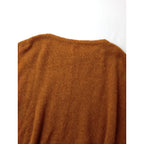 suzuki takayuki スズキタカユキ alpaca knitted cape ベビーアルパカ ワイド ニット ケープ 長袖 トップス くすみオレンジ  (7M＋1213)【中古】
