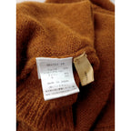 suzuki takayuki スズキタカユキ alpaca knitted cape ベビーアルパカ ワイド ニット ケープ 長袖 トップス くすみオレンジ  (7M＋1213)【中古】