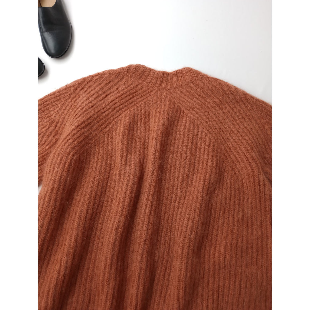 BATONER バトナ―  SUPER KID MOHAIR BIG CARDIGAN スーパーキッド モヘヤ カーディガン オレンジ  (7M＋1212)【中古】