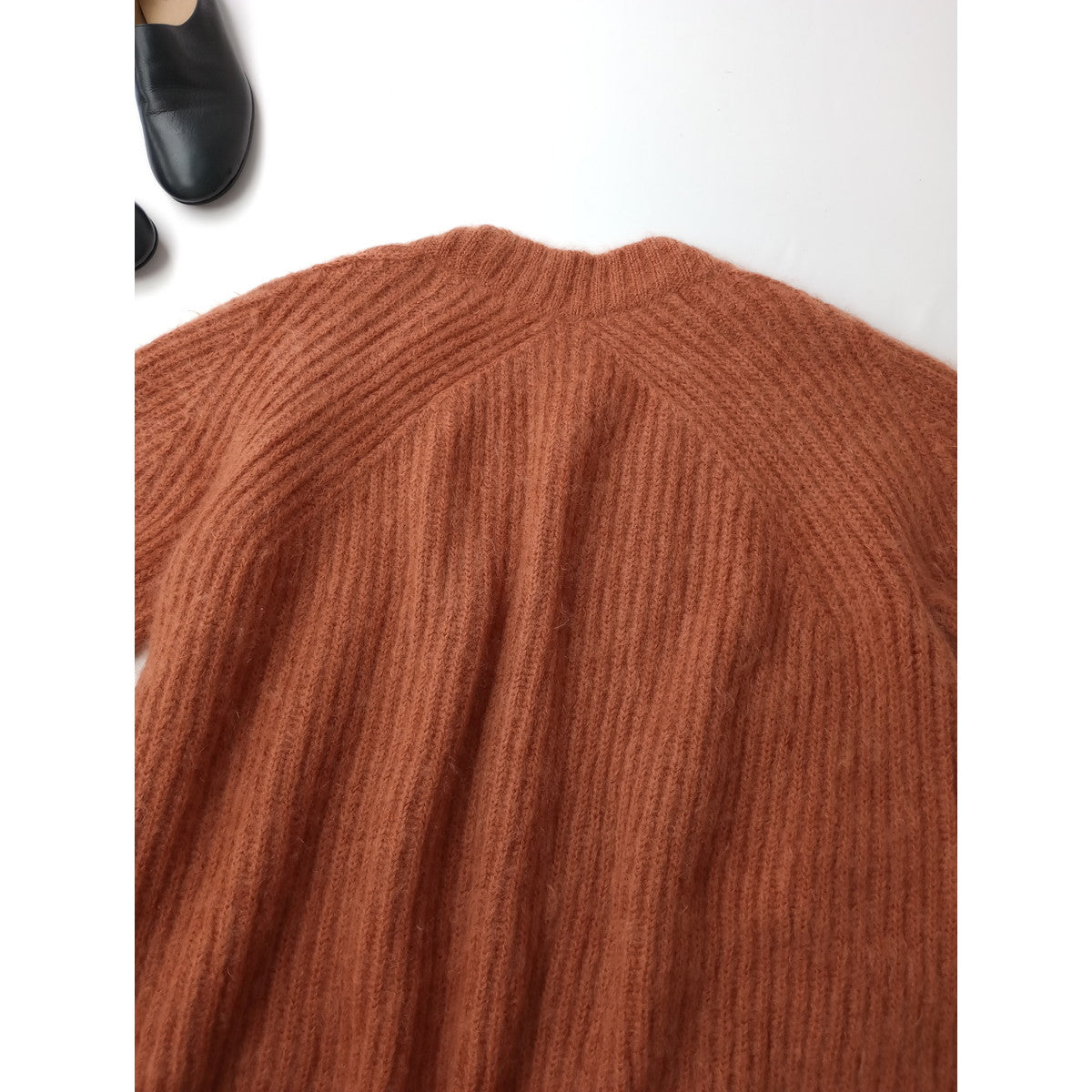 BATONER バトナ―  SUPER KID MOHAIR BIG CARDIGAN スーパーキッド モヘヤ カーディガン オレンジ  (7M＋1212)【中古】