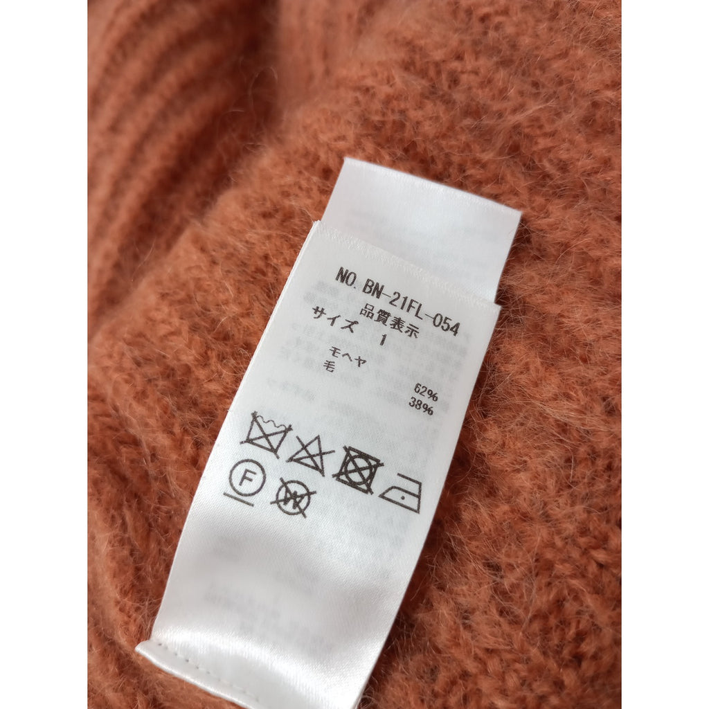 BATONER バトナ―  SUPER KID MOHAIR BIG CARDIGAN スーパーキッド モヘヤ カーディガン オレンジ  (7M＋1212)【中古】