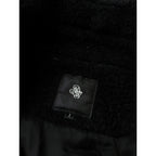 maison de soil メゾンドソイル RECYCLE BOA WOOL ダブル オーバーコート  黒 ブラック 1  (7M＋1205) 【中古】