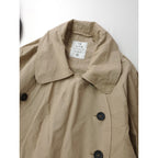 HTS  HARROW TOWN STORES ハロータウンストアズ COTTON DOUBLE OVER SHORT COAT ダブルオーバーショートコート コットン 綿 100％ ベージュ 42 【中古】