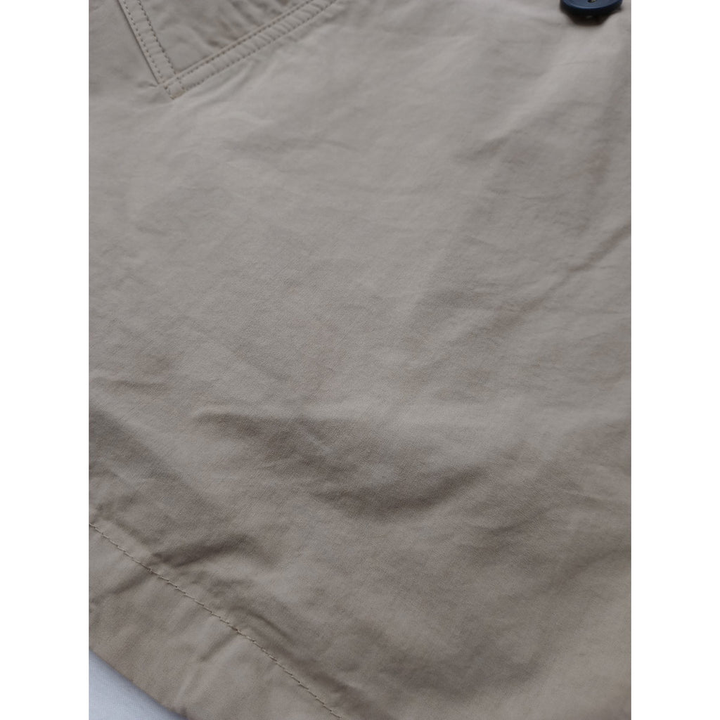 HTS  HARROW TOWN STORES ハロータウンストアズ COTTON DOUBLE OVER SHORT COAT ダブルオーバーショートコート コットン 綿 100％ ベージュ 42 【中古】