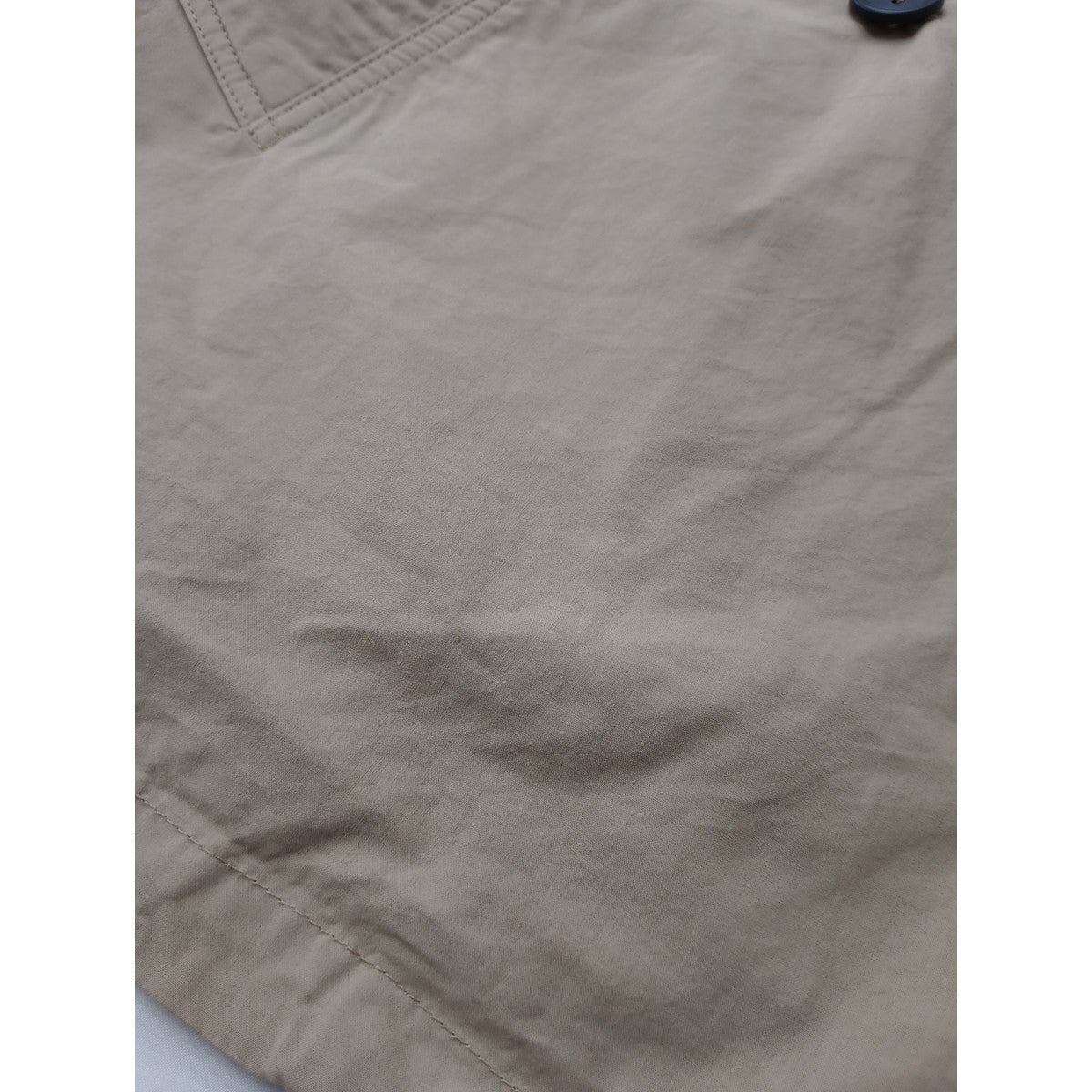 HTS  HARROW TOWN STORES ハロータウンストアズ COTTON DOUBLE OVER SHORT COAT ダブルオーバーショートコート コットン 綿 100％ ベージュ 42 【中古】