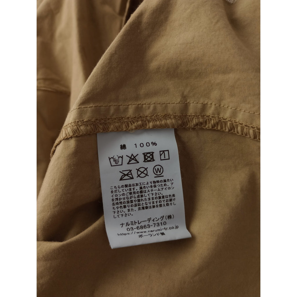 HTS  HARROW TOWN STORES ハロータウンストアズ COTTON DOUBLE OVER SHORT COAT ダブルオーバーショートコート コットン 綿 100％ ベージュ 42 【中古】