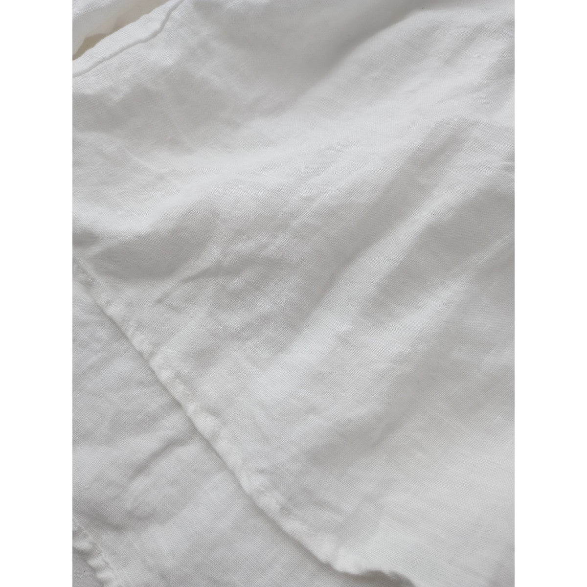 nest Robe ネストローブ リネンフリルカラーピンタックブラウス シャツ トップス  白 ホワイト F【中古】