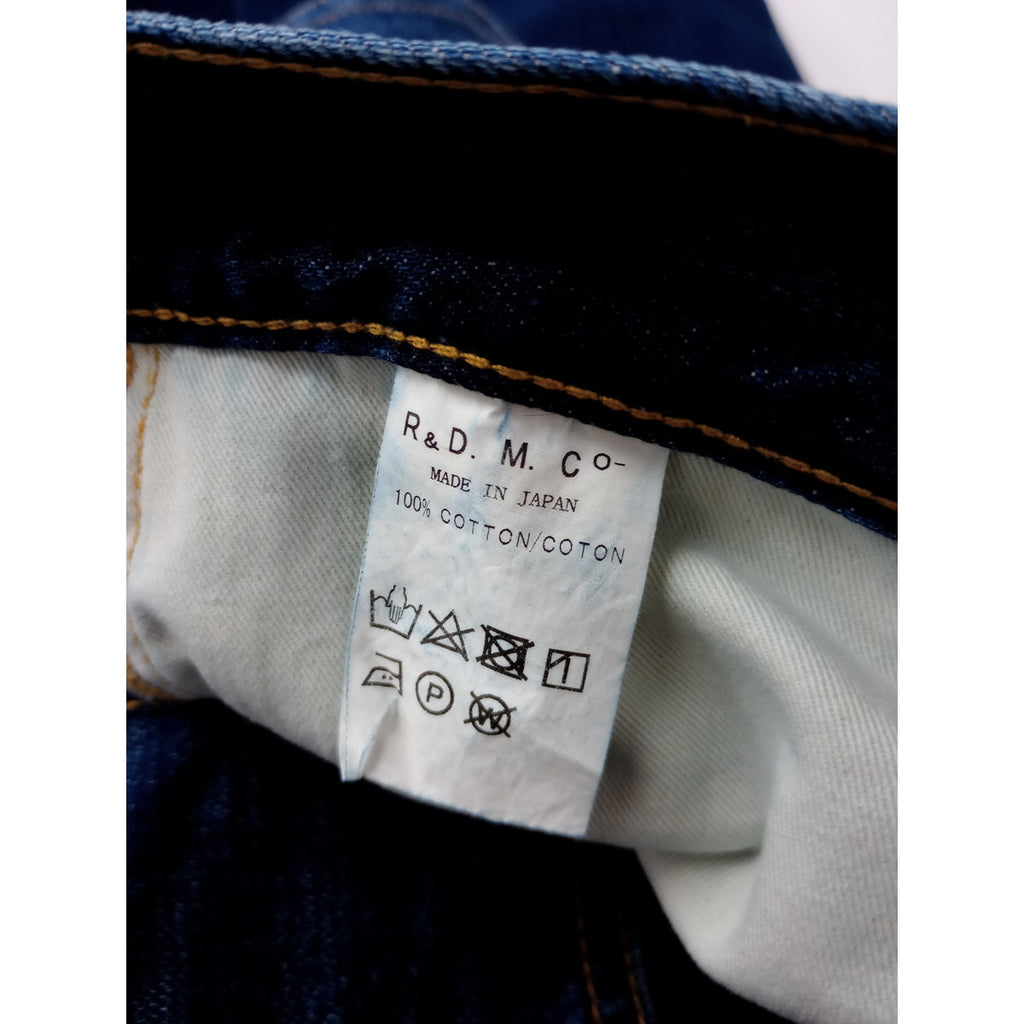 R&D.M.Co- オールドマンズテーラー ヴィンテージ ライク デニム パンツ  ネイビー ブルー  【中古】