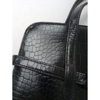 ALAIA アライア クロコダイル レザートートバッグ 黒 ブラック 【中古】