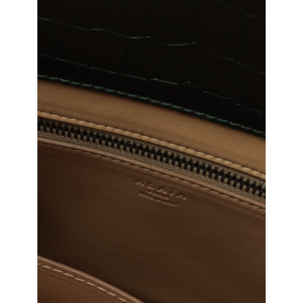 ALAIA アライア クロコダイル レザートートバッグ 黒 ブラック 【中古】