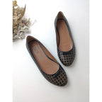 新品 ALAIA アライア カットワーク フラットパンプス 靴  黒 ブラック   38 1/2