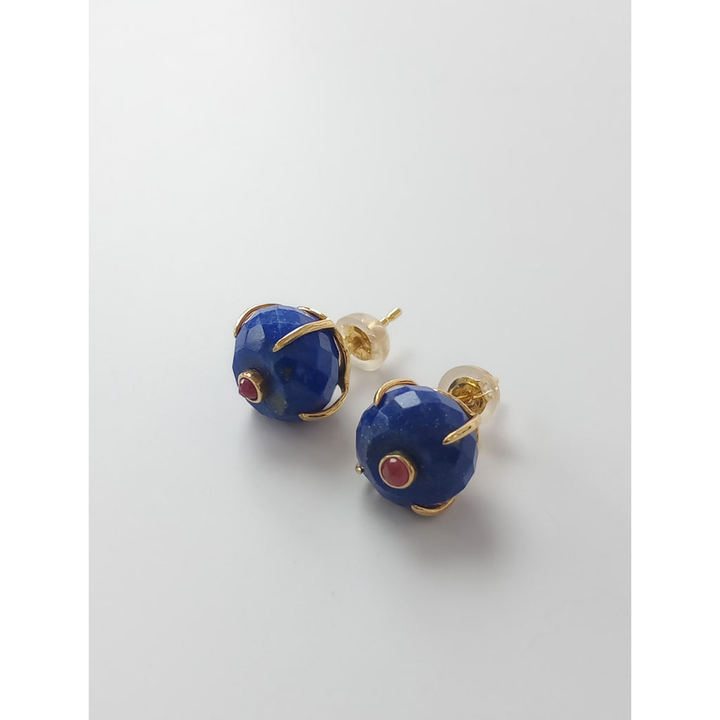 Bon Magique ボン マジック K18 ピアス ブルー  【中古】