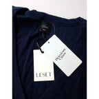 新品 LE SET ル セット  LAURA V NECK TEE 半袖 カットソー トップス ネイビー 999