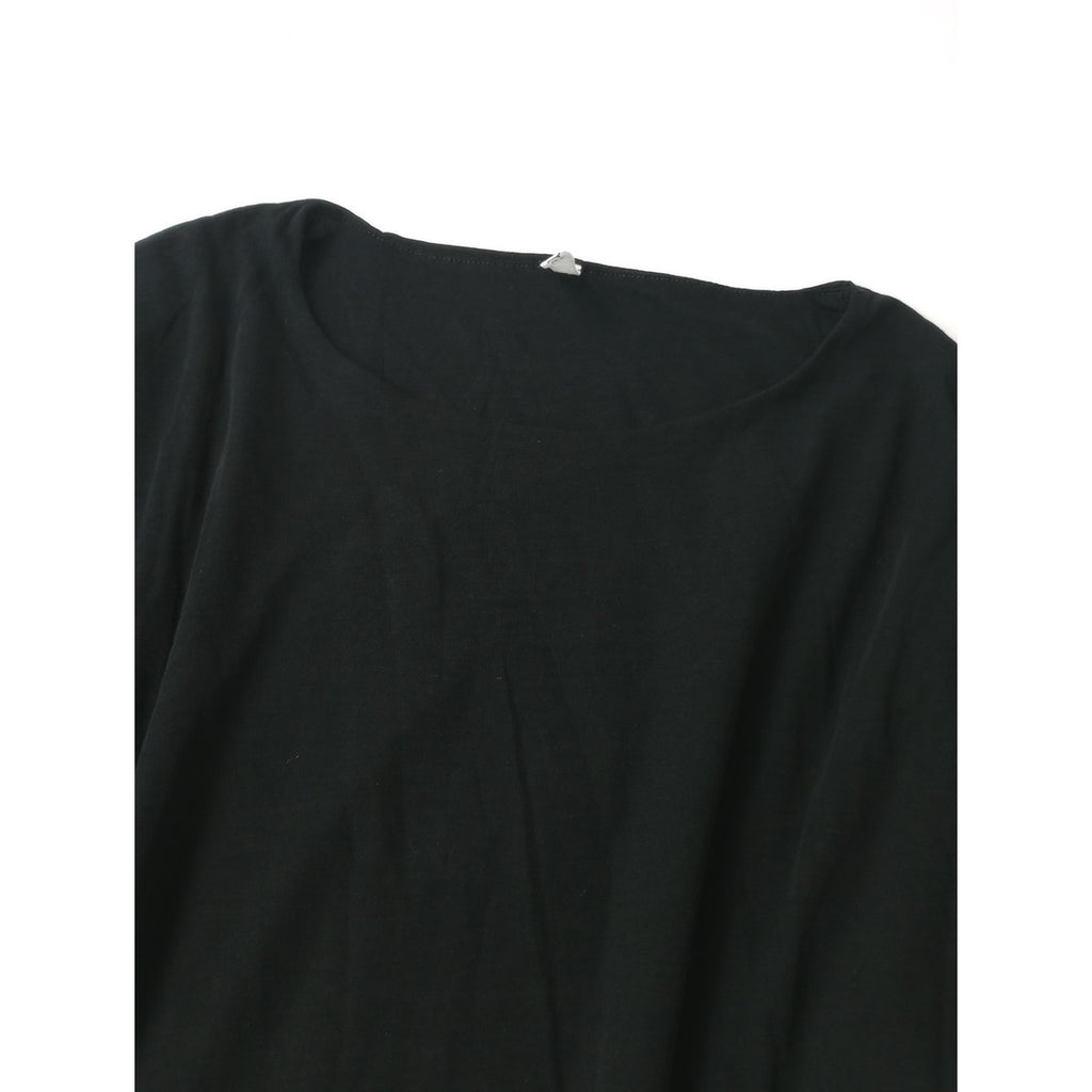 humoresque ユーモレスク two-ply dress ロングワンピース  黒 ブラック 38【中古】