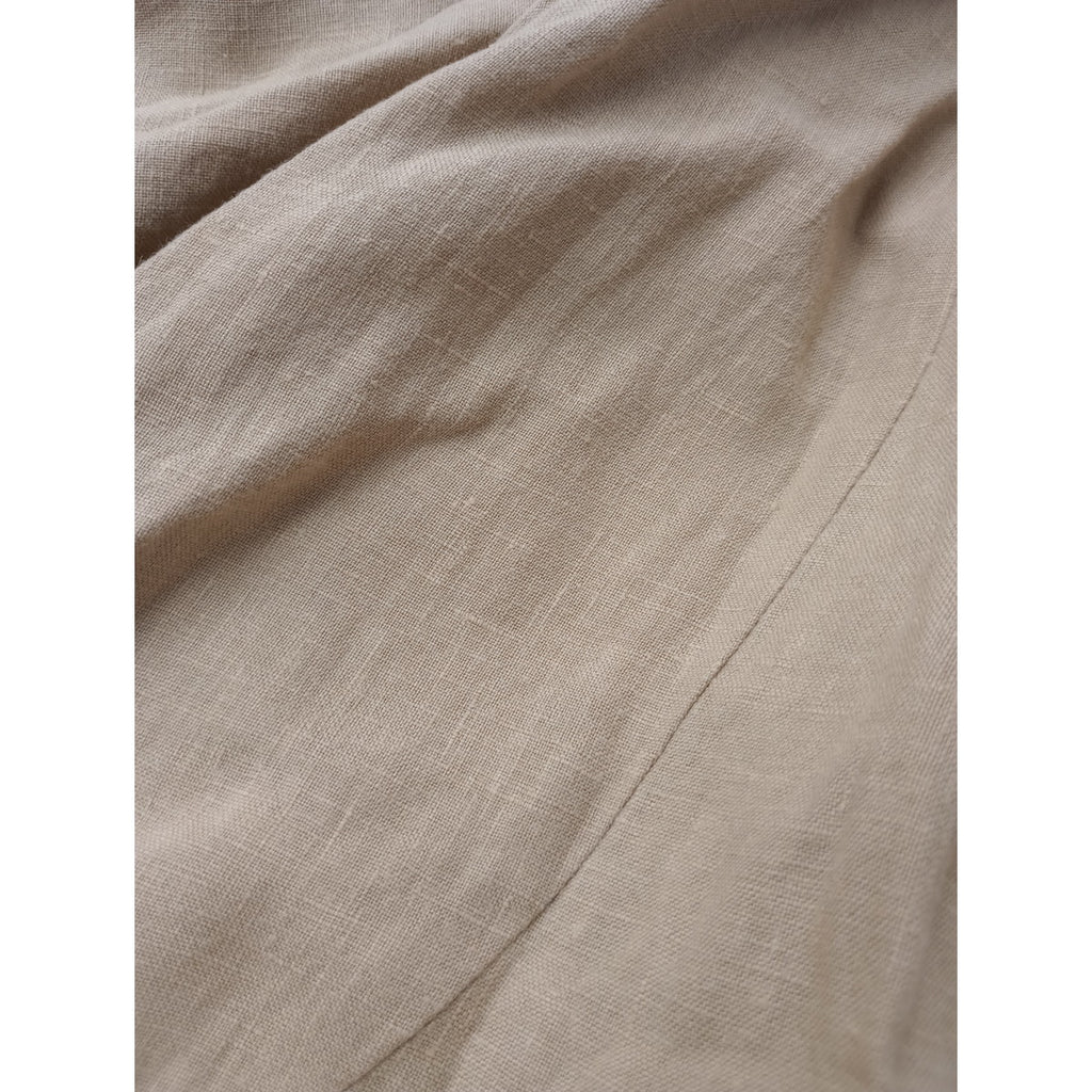 MAGALI マガリ リネン 麻 100％ ロングワンピース ドレス ベージュ  【中古】