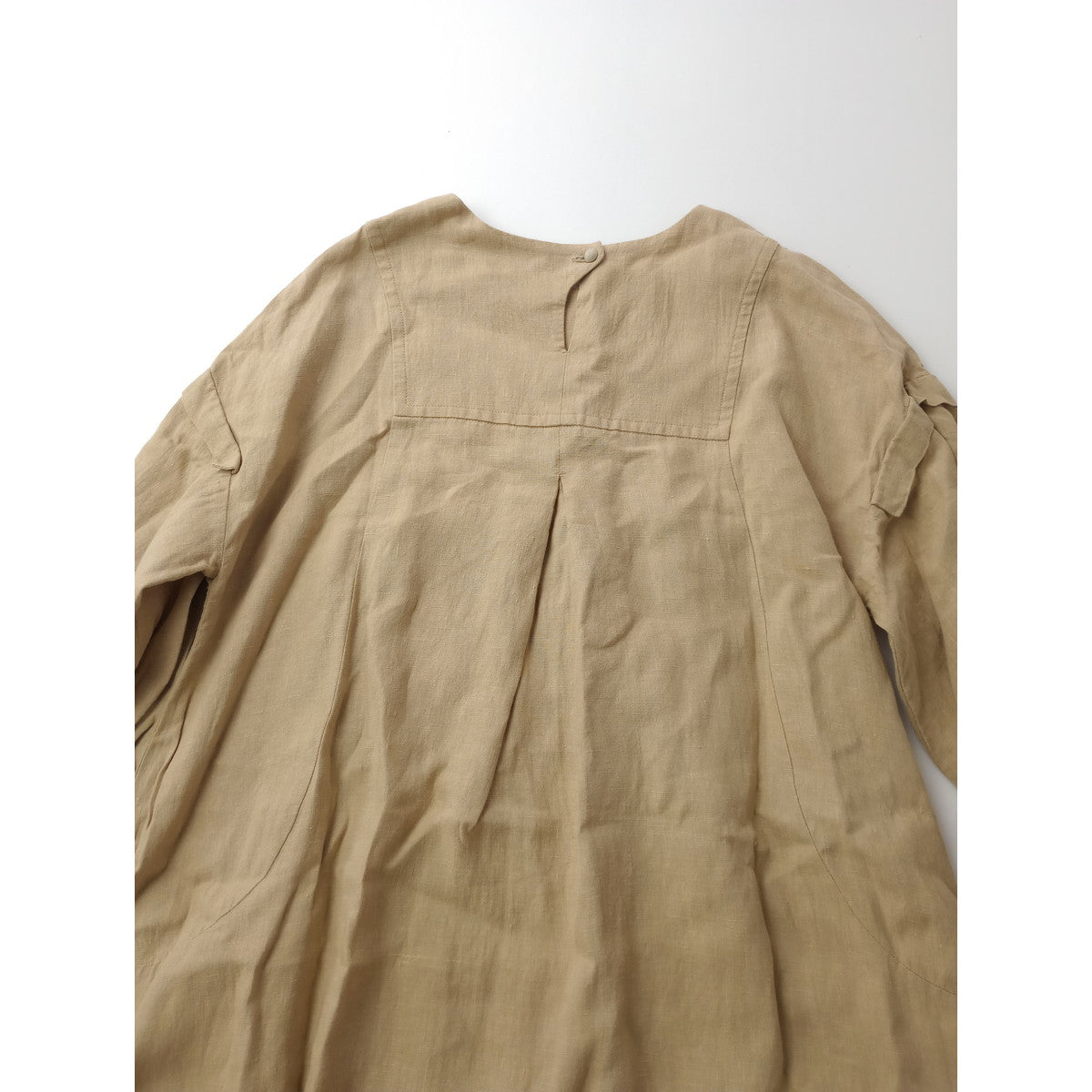 MAGALI マガリ リネン 麻 100％ ロングワンピース ドレス ベージュ  【中古】